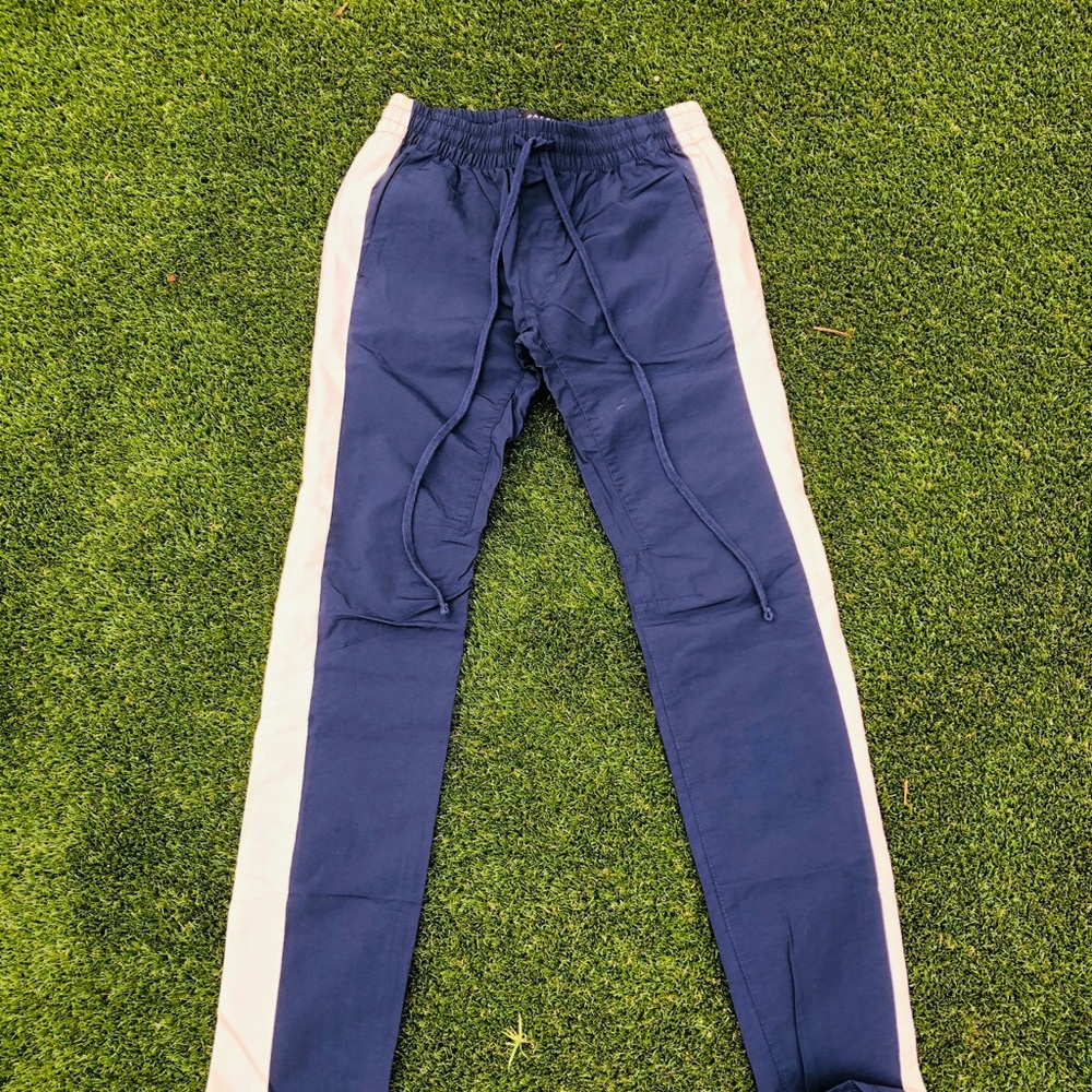 NAVY BLUE ZIPPER PANTS